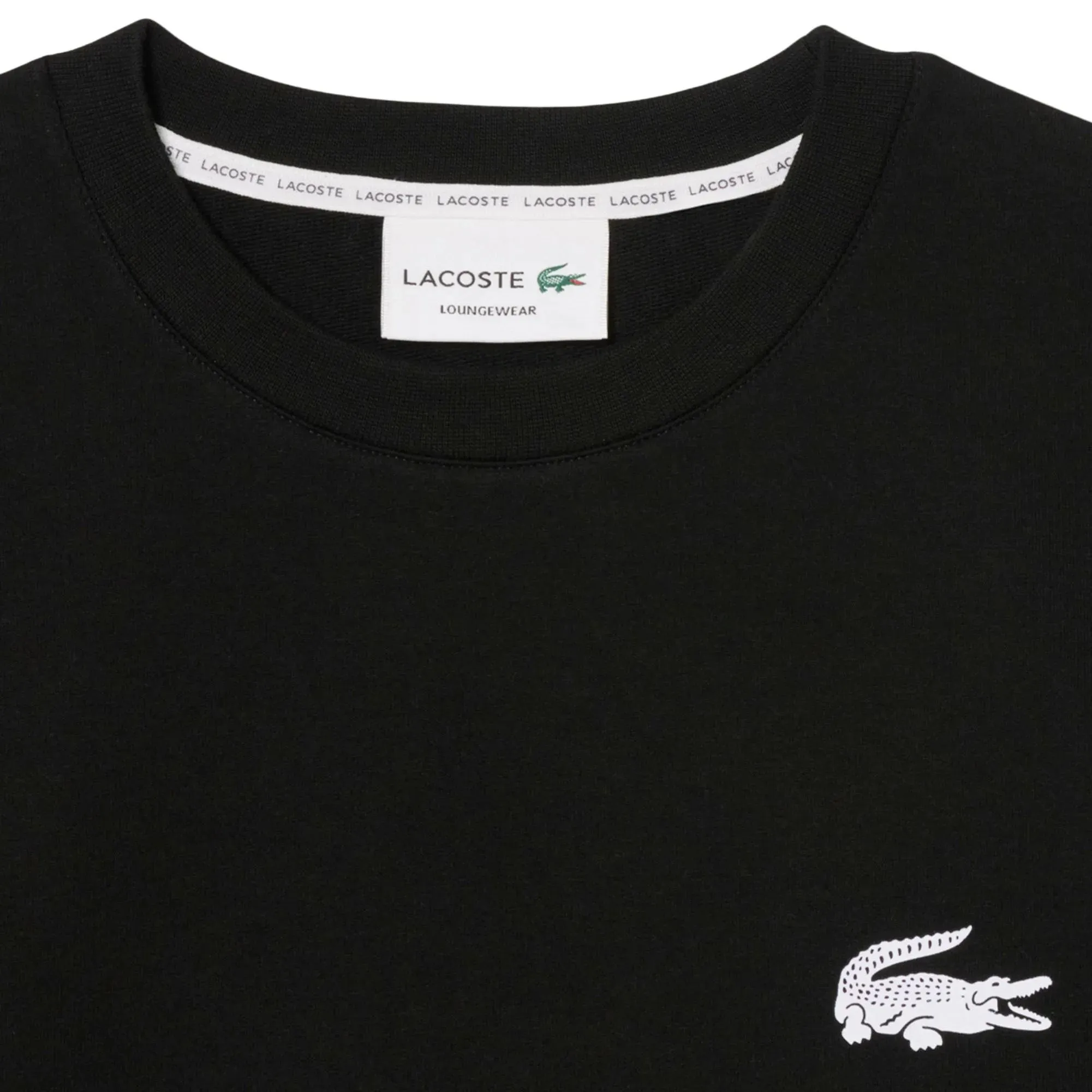 Lacoste - Lacoste LACOSTE Damen Sweatshirt, Rundhals - Loung - Größe XS - schwarz – Bild 2