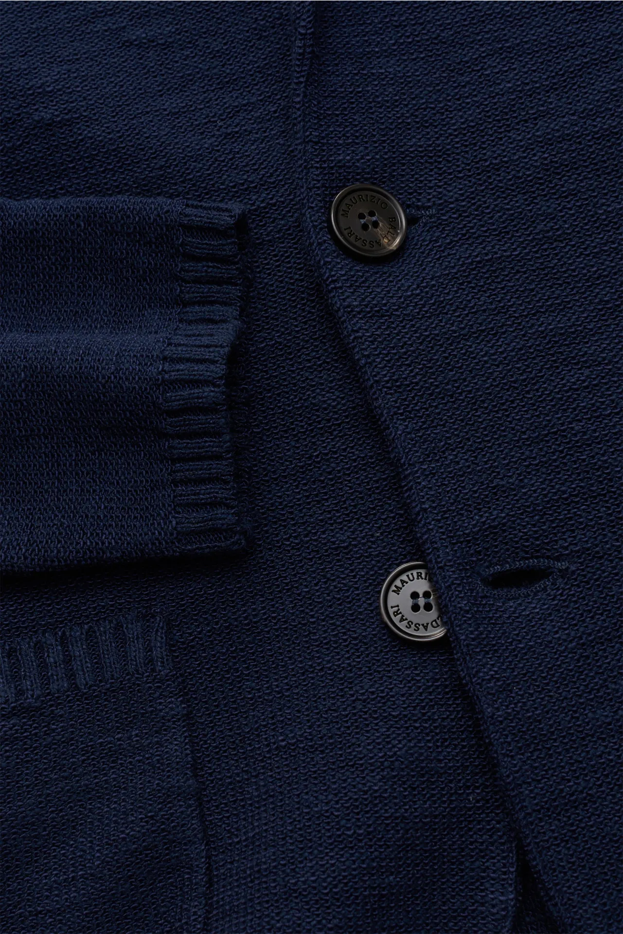 Maurizio Baldassari - Herren - Strickblazer navy – Bild 4