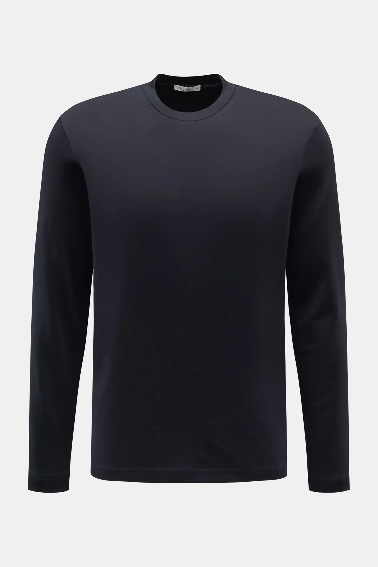 Stefan Brandt - Herren - Rundhals-Longsleeve %27Sea Island Eli%27 dark navy Stefan Brandt - Herren - Rundhals-Longsleeve %27Sea Island Eli%27 dark navy