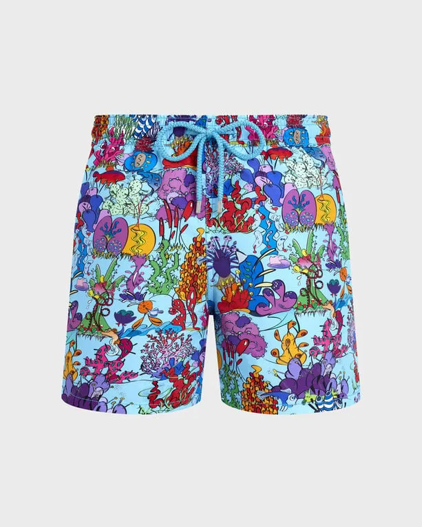 Vilebrequin - Plantes Aquatiques Badeshorts Für Herren - Bademode - Moorea - Blau - Größe XXXL Vilebrequin - Plantes Aquatiques Badeshorts Für Herren - Bademode - Moorea - Blau - Größe XXXL