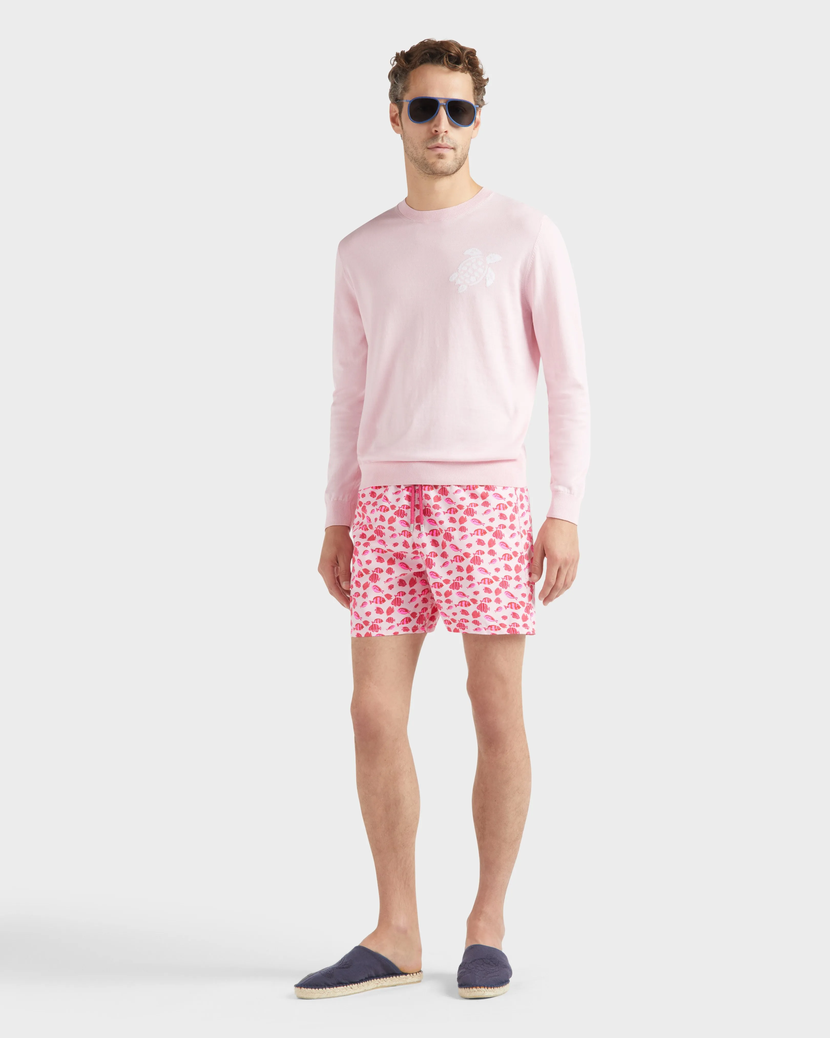 Vilebrequin - Turtle Pullover Aus Baumwolle Für Herren - Pullover - Rayol - Rosa - Größe XL – Bild 5