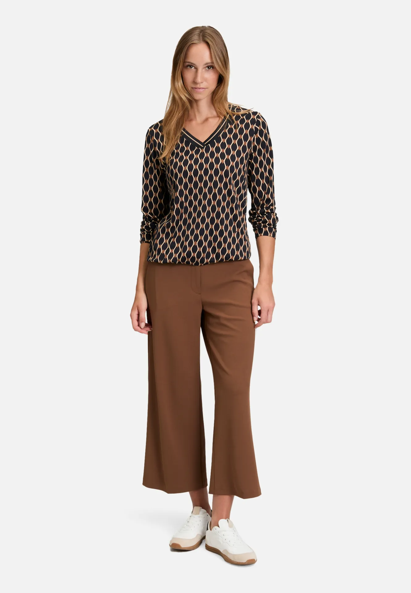 Blusenshirt mit V-Ausschnitt – Bild 2