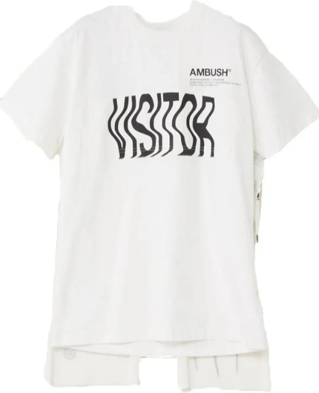 Ambush - Ambush White Cape T-Shirt - Größe S - weiß Ambush - Ambush White Cape T-Shirt - Größe S - weiß
