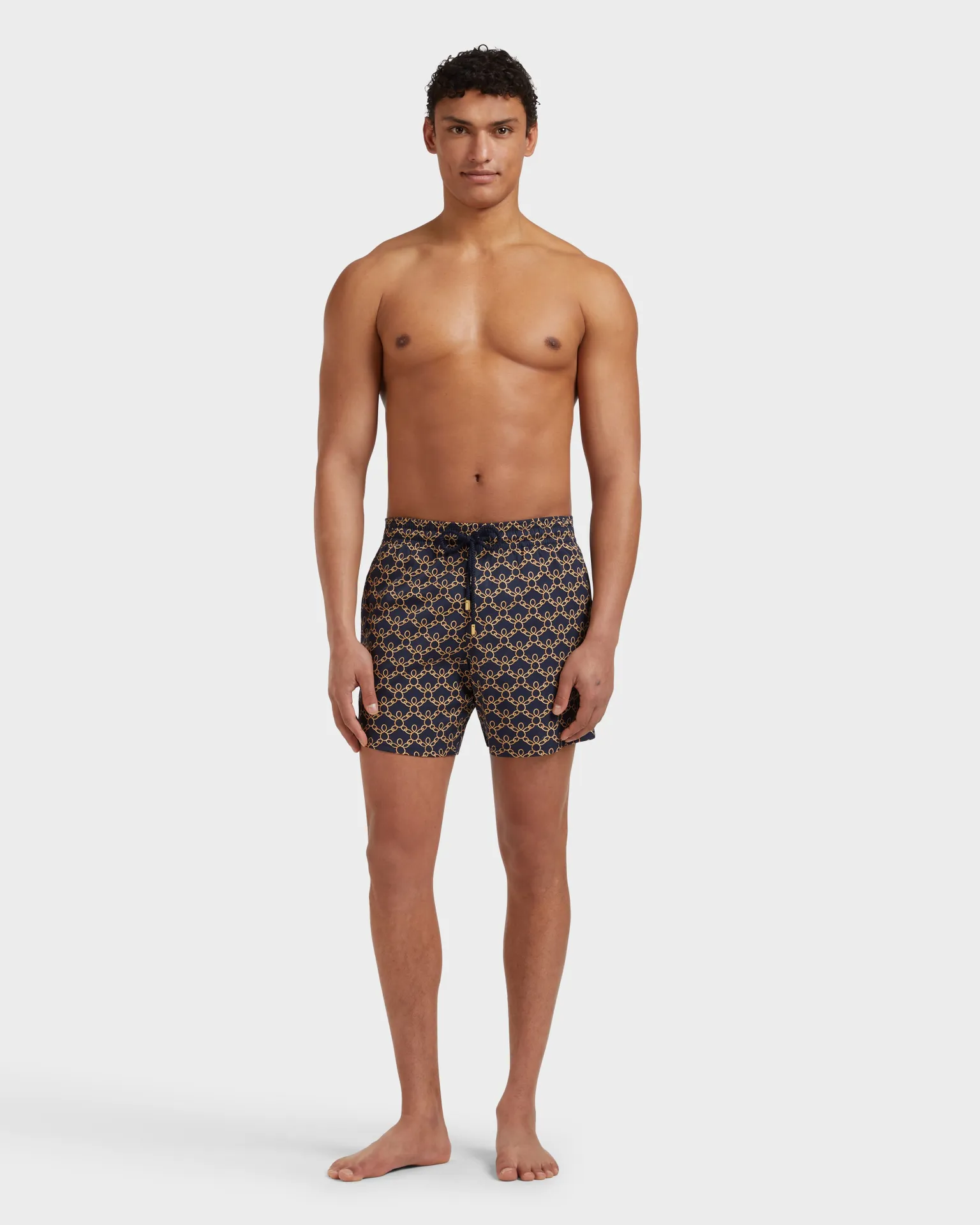 Vilebrequin - Turtles Chain Stretch-badeshorts Für Herren - Bademode - Monrise - Blau - Größe M – Bild 3
