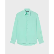 Vilebrequin - Solid Hemd Aus Leinen Für Herren - Hemd - Cerfs - Grün - Größe L Vilebrequin - Solid Hemd Aus Leinen Für Herren - Hemd - Cerfs - Grün - Größe L