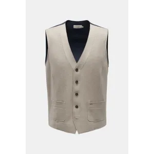 Weber+Weber - Herren - Weste %27Light Travel Gilet%27 taupe/navy Weber+Weber - Herren - Weste %27Light Travel Gilet%27 taupe/navy