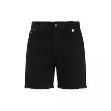 Egonlab - Black Stonewashed Cotton Denim Shorts - Größe S - black Egonlab - Black Stonewashed Cotton Denim Shorts - Größe S - black