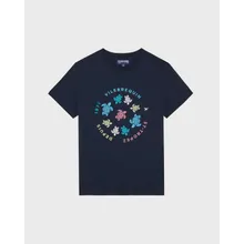 Vilebrequin - Tortues Multicolores T-shirt Aus Bio-baumwolle Für Herren - T-shirt - Thom - Blau - Größe XXL Vilebrequin - Tortues Multicolores T-shirt Aus Bio-baumwolle Für Herren - T-shirt - Thom - Blau - Größe XXL