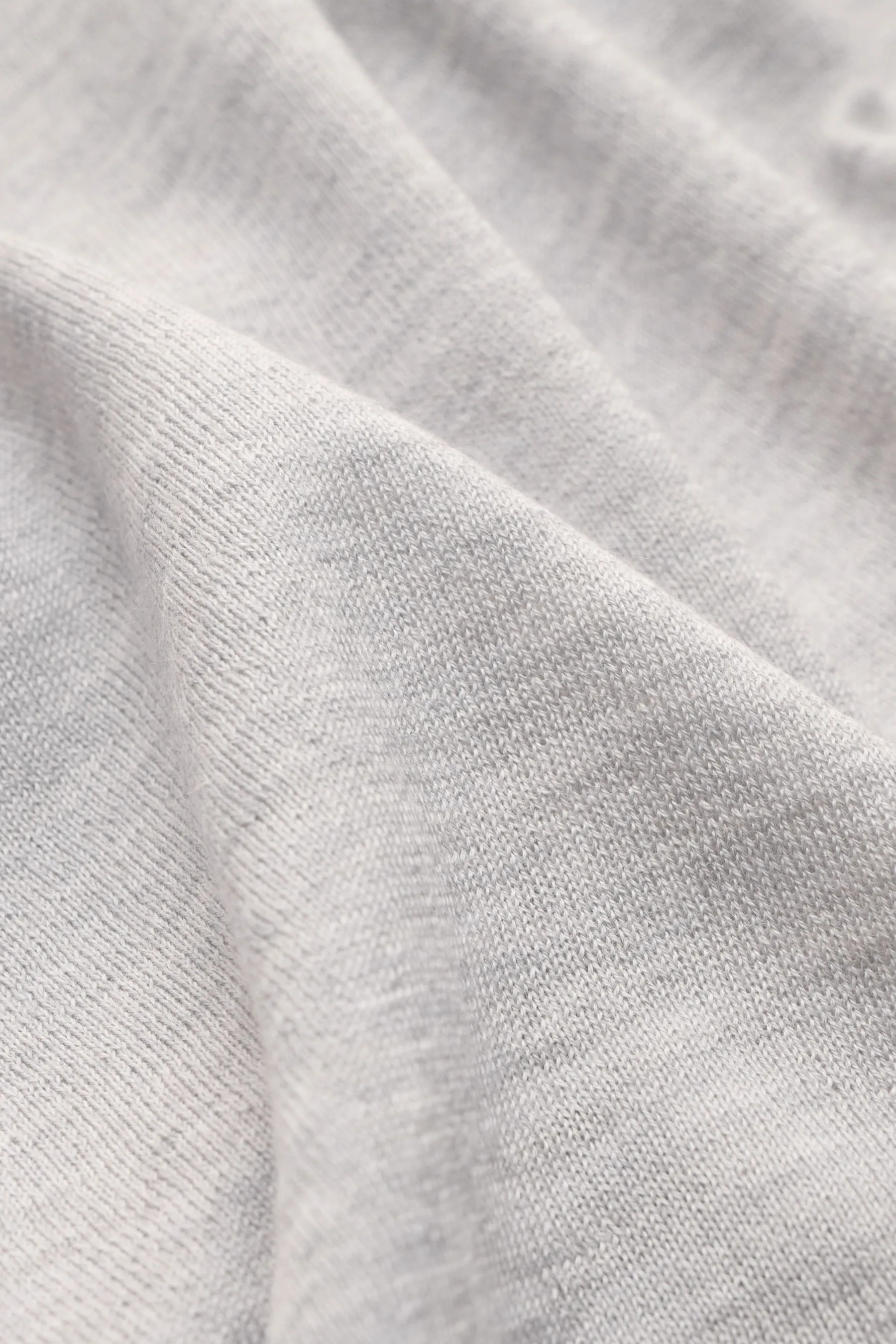 Malo - Herren - Cashmere Rundhalspullover hellgrau meliert – Bild 4