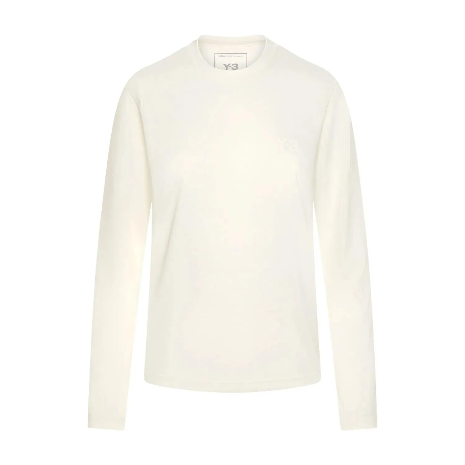 Y-3 - Regular Longsleeve mit Logo - Größe S - creme Y-3 - Regular Longsleeve mit Logo - Größe S - creme
