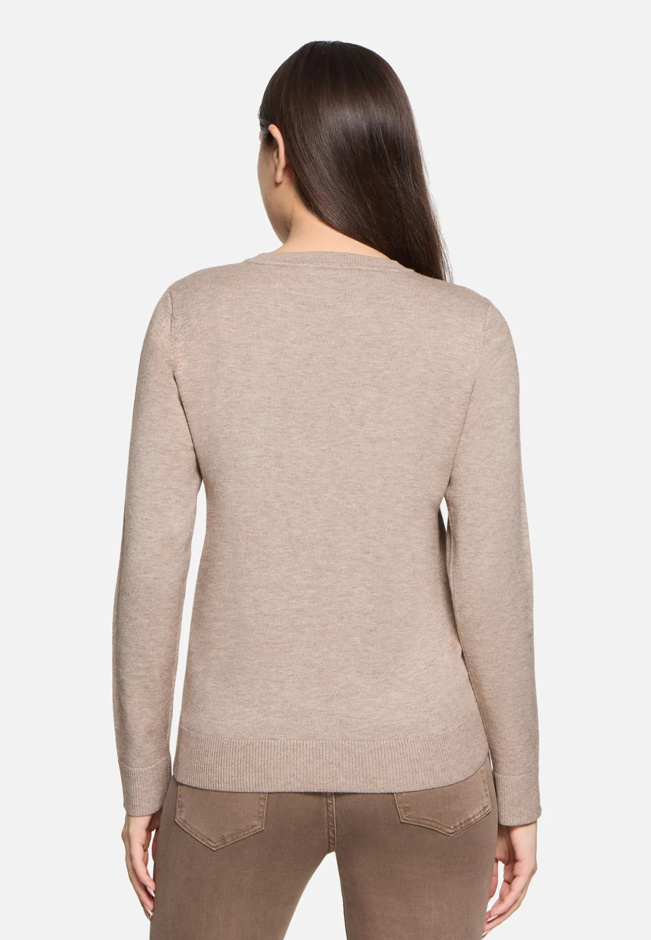 Strickpullover mit U-Boot-Ausschnitt Strickpullover mit U-Boot-Ausschnitt