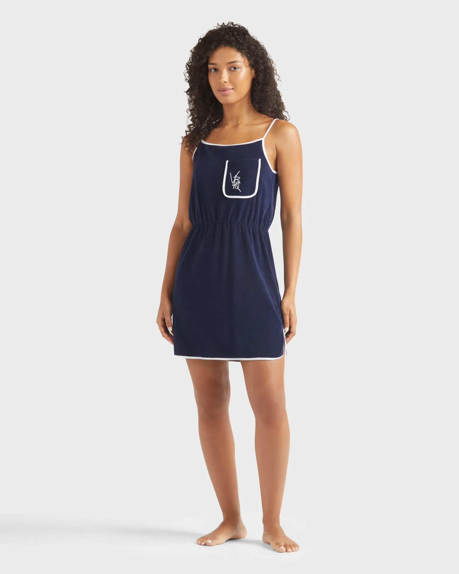 Vilebrequin - Vbq Line Tankkleid Aus Frottee Für Damen - Kleid - Leyna - Blau - Größe S – Bild 3