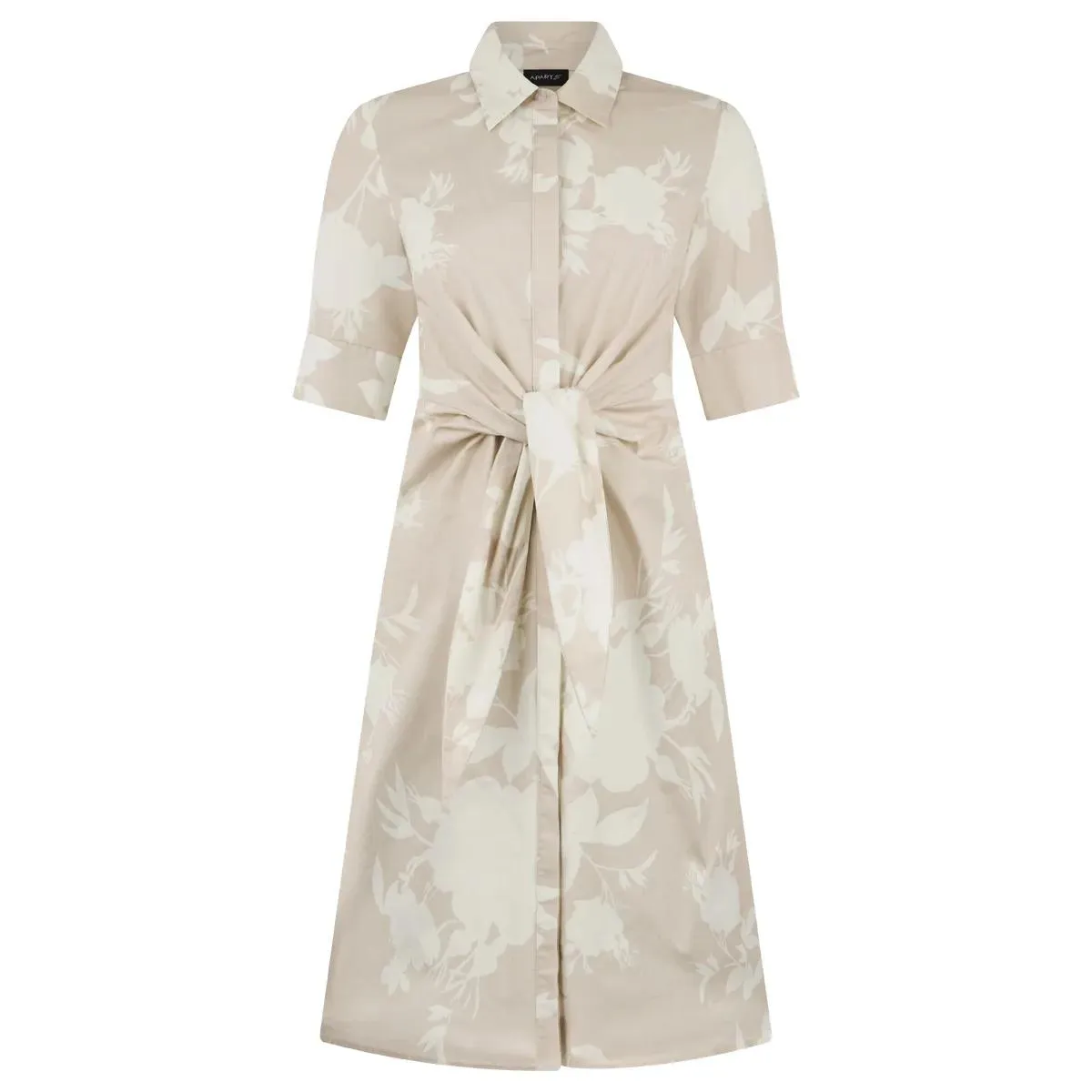 Apart - Kurzes bedrucktes Kleid - Größe 40 - beige Apart - Kurzes bedrucktes Kleid - Größe 40 - beige