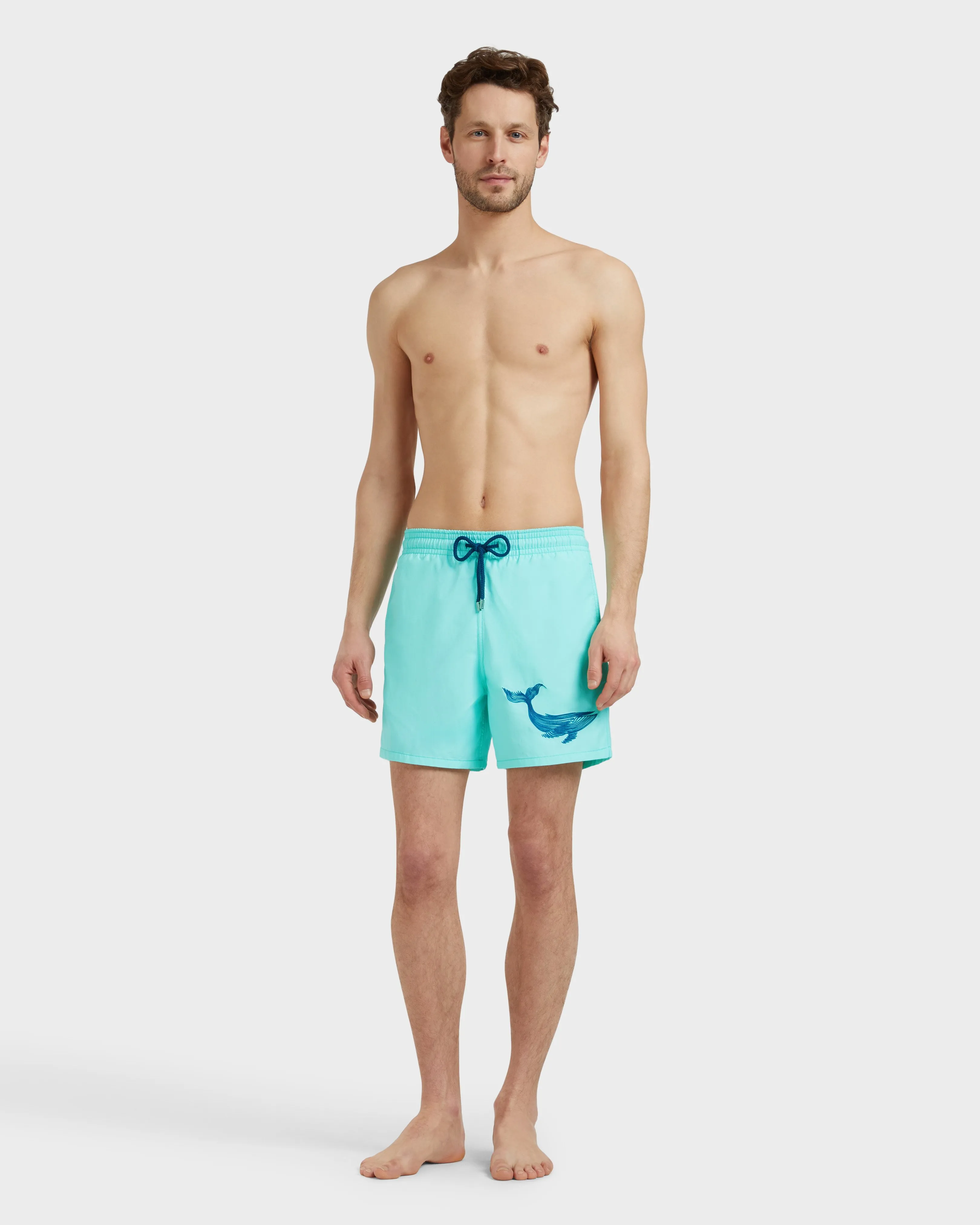 Vilebrequin - Whale Badeshorts Mit Stickerei Für Herren - Bademode - Motu - Blau - Größe M – Bild 3