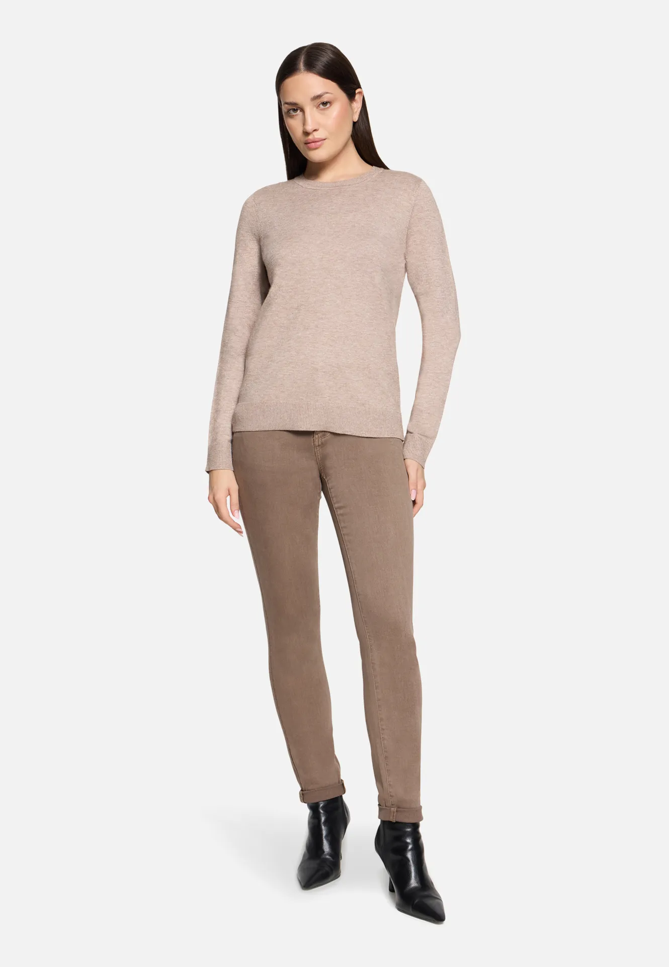 Strickpullover mit U-Boot-Ausschnitt – Bild 2