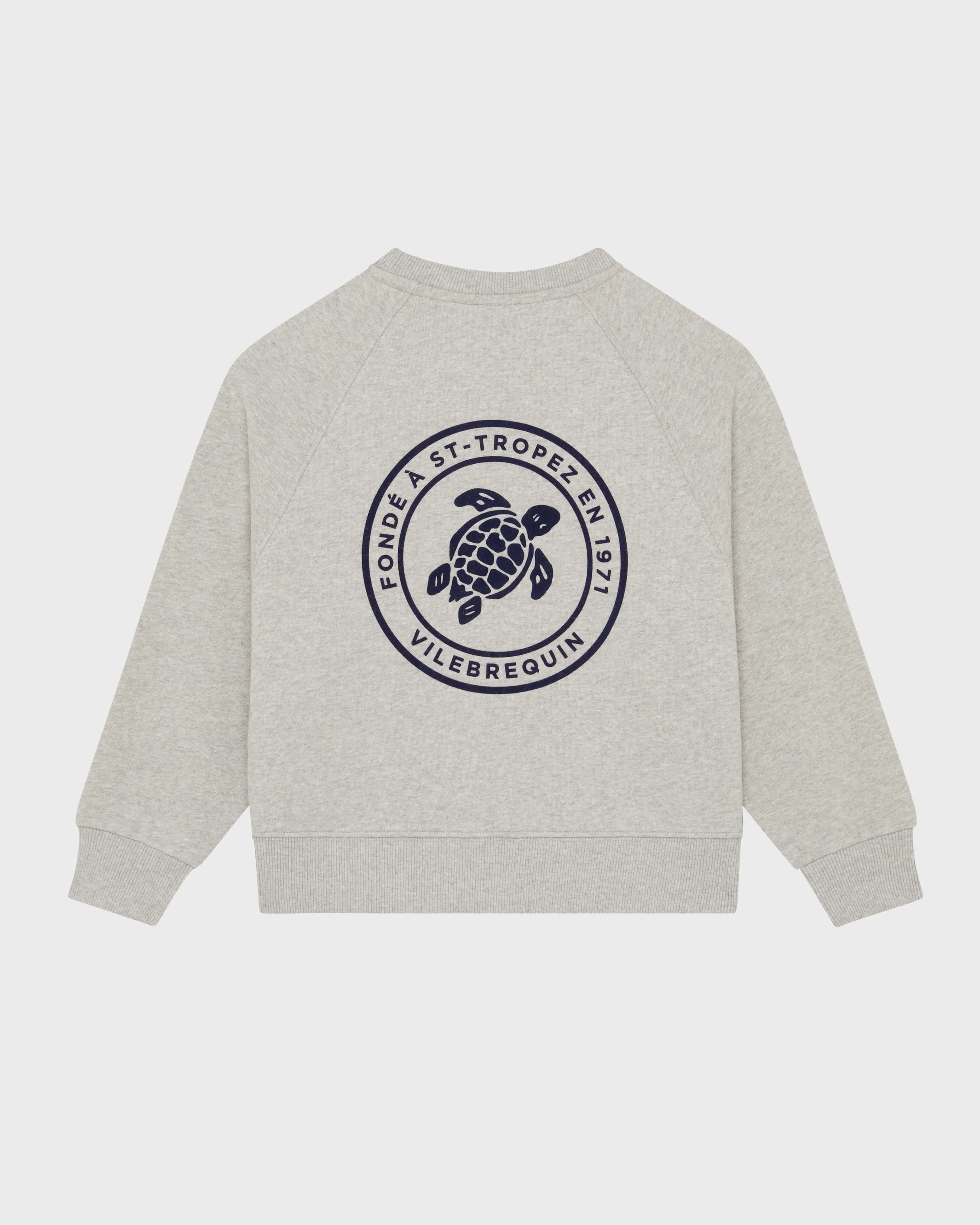 Vilebrequin - Baumwoll-sweatshirt Mit Rundhalsausschnitt Und Gummi-logo Für Jungen - Sweatshirt - Gallo - Grau - Größe 8 – Bild 2