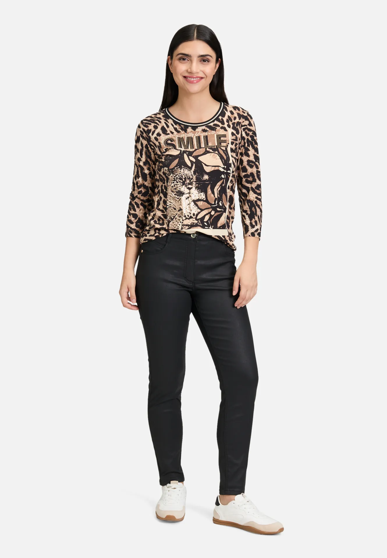 Basic Shirt mit Print – Bild 2