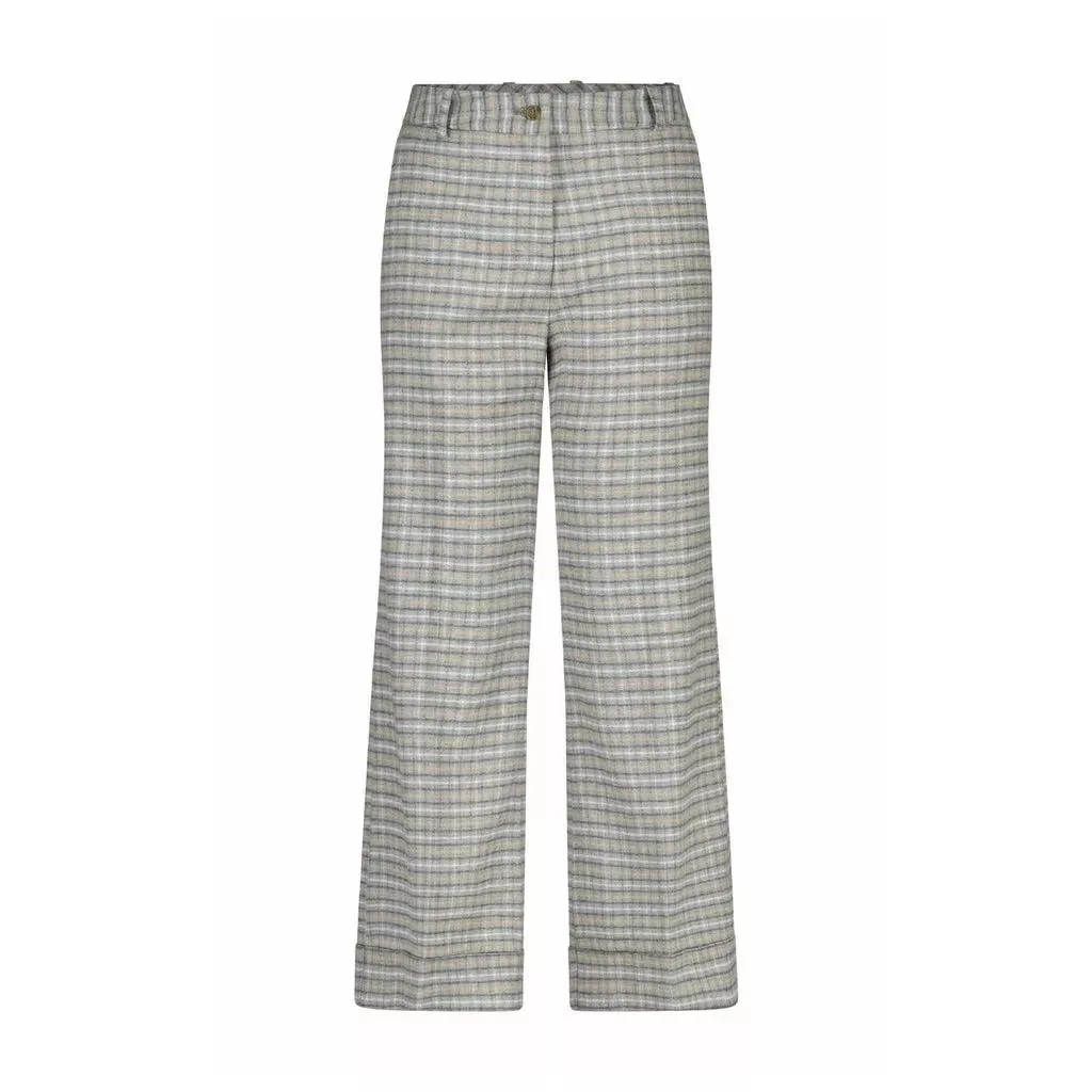 Rosso35 - Wollhose im karierten Design - Größe 36 - gray Rosso35 - Wollhose im karierten Design - Größe 36 - gray