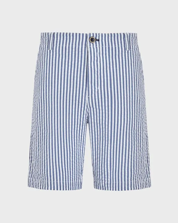 Vilebrequin - Ultraleichte Seersucker Chino-bermudashorts Für Herren - Bermuda - Ponche - Blau - Größe 32 Vilebrequin - Ultraleichte Seersucker Chino-bermudashorts Für Herren - Bermuda - Ponche - Blau - Größe 32