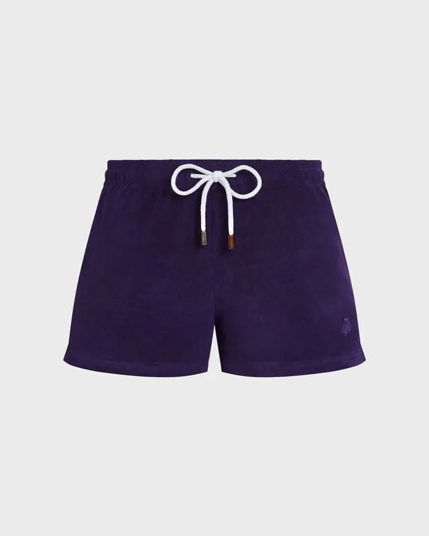 Vilebrequin - Solid Frottee-shorts Für Damen - Shorty - Liona - Violett - Größe S Vilebrequin - Solid Frottee-shorts Für Damen - Shorty - Liona - Violett - Größe S