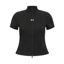 Courrèges - %27Interlock Zipped%27 Top - Größe XS - schwarz Courrèges - %27Interlock Zipped%27 Top - Größe XS - schwarz