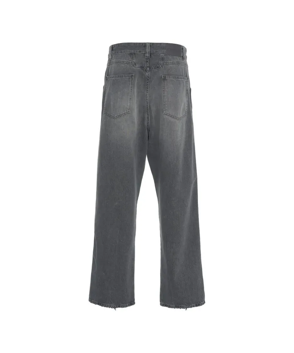Closed - Straight Cut Grey Denim Jeans With Classic Five-Po - Größe 34 - grau – Bild 2