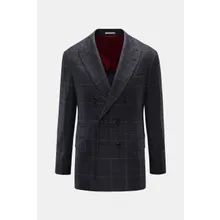 Brunello Cucinelli - Herren - Sakko dunkelgrau/navy/hellbraun kariert Brunello Cucinelli - Herren - Sakko dunkelgrau/navy/hellbraun kariert
