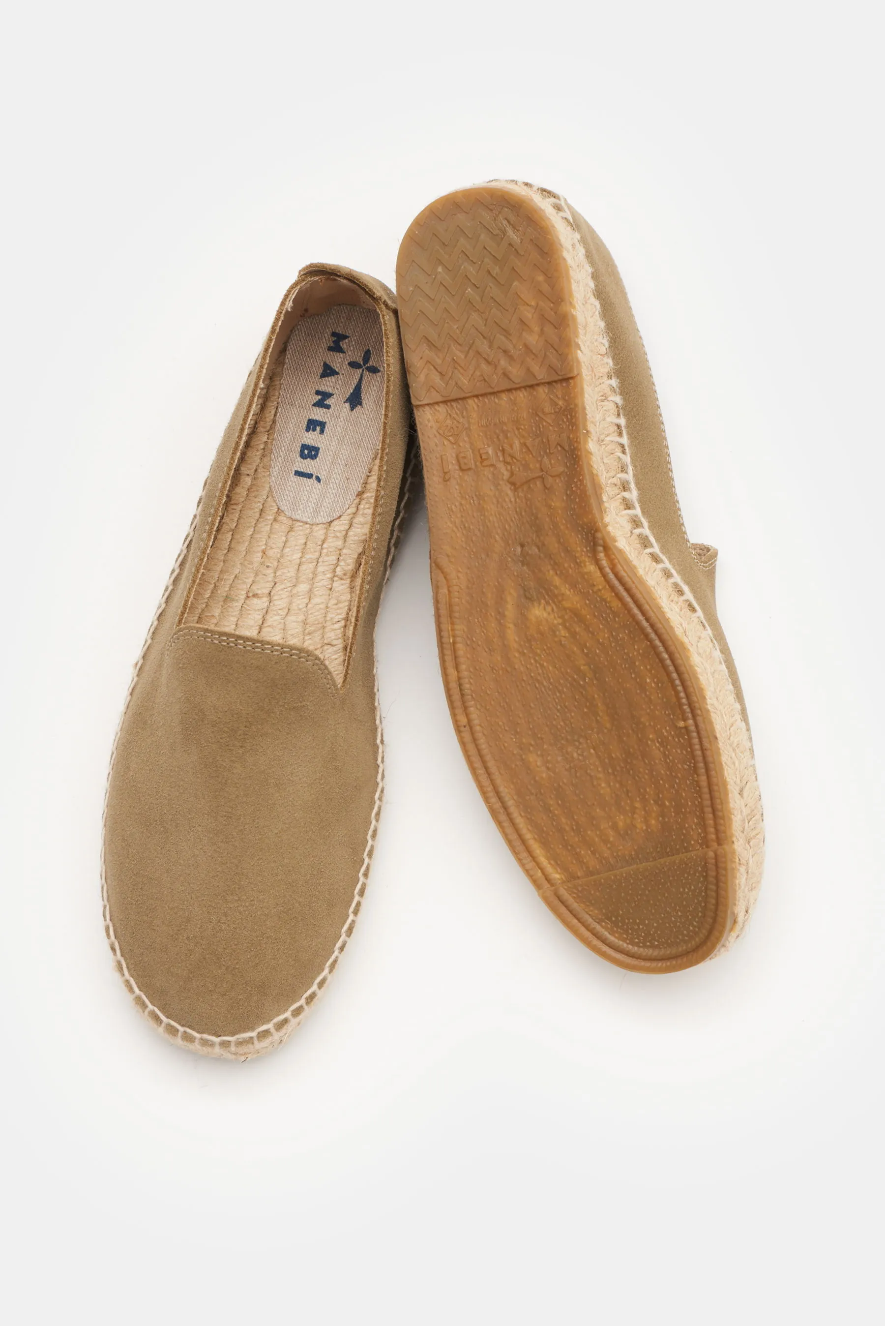 Manebí - Herren - Espadrilles 'Suede Flat' graugrün – Bild 2