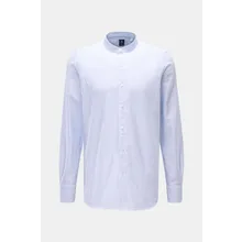 Finamore - Herren - Oxford-Hemd %27Lorenzo Gaeta%27 Grandad-Kragen hellblau/weiß gestreift Finamore - Herren - Oxford-Hemd %27Lorenzo Gaeta%27 Grandad-Kragen hellblau/weiß gestreift