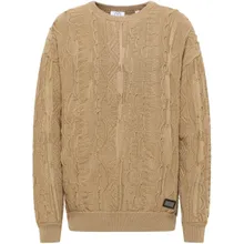 Carlo Colucci - Knit Sweater Plain Beige - Größe XL - beige Carlo Colucci - Knit Sweater Plain Beige - Größe XL - beige