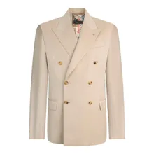 BILLIONAIRE - Double-Breasted Blazer Dandy Fit - Größe 46 - beige BILLIONAIRE - Double-Breasted Blazer Dandy Fit - Größe 46 - beige