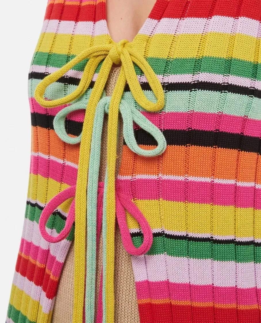 Gio Giovanni Gerosa - Cotton Fringes Long Cardigan - Größe ONE SIZE - bunt – Bild 2