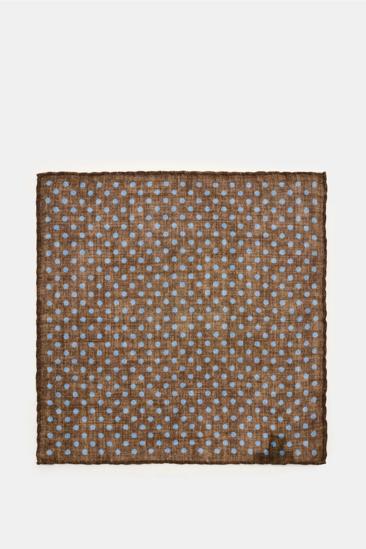 Rosi Collection - Herren - Einstecktuch braun/rauchblau gepunktet – Bild 4