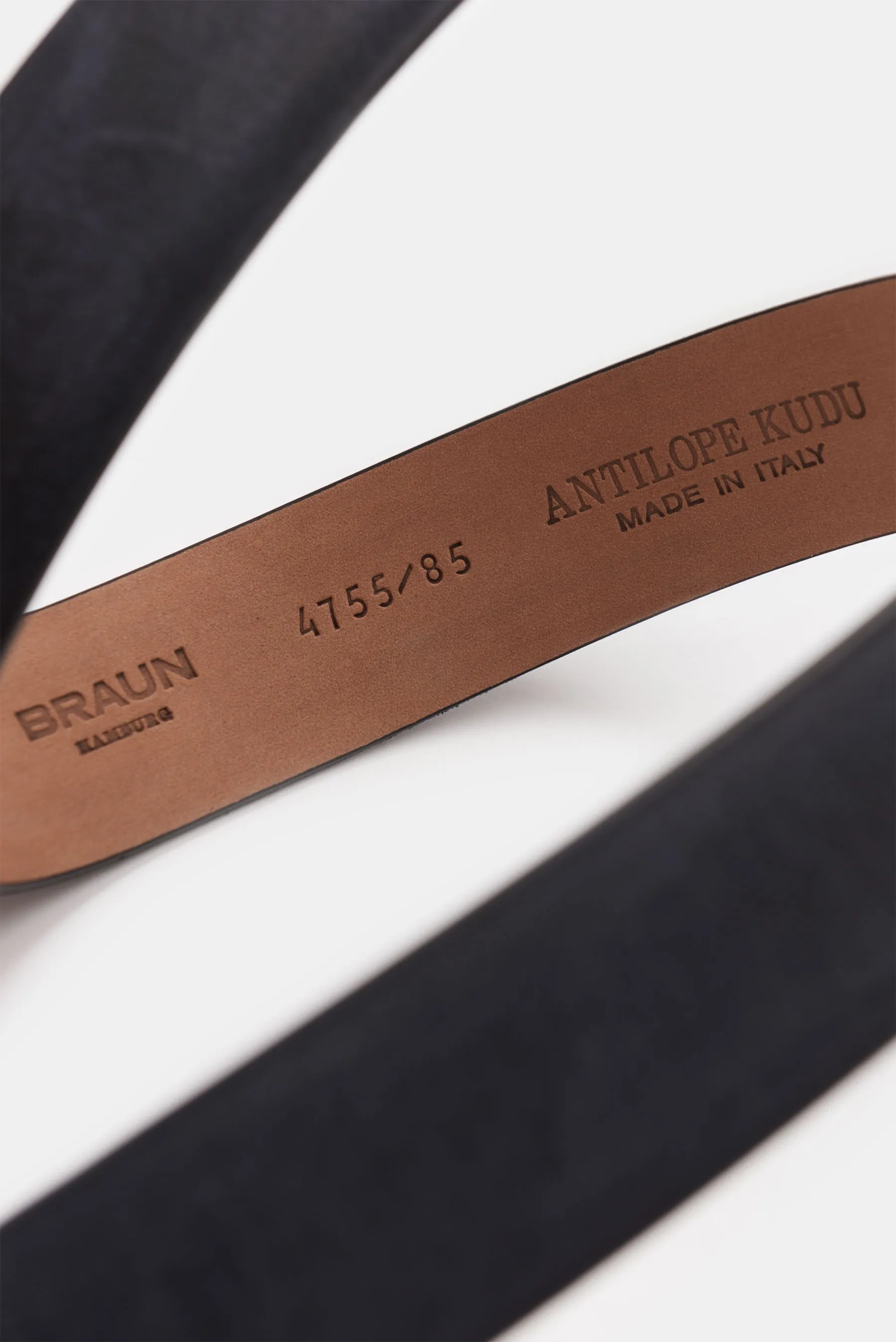 Fausto Colato - Herren - Gürtel Antilopenleder anthrazit – Bild 3