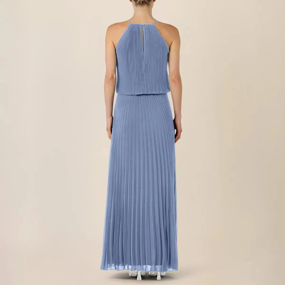 Apart - Chiffonkleid - Größe 40 - blau – Bild 2