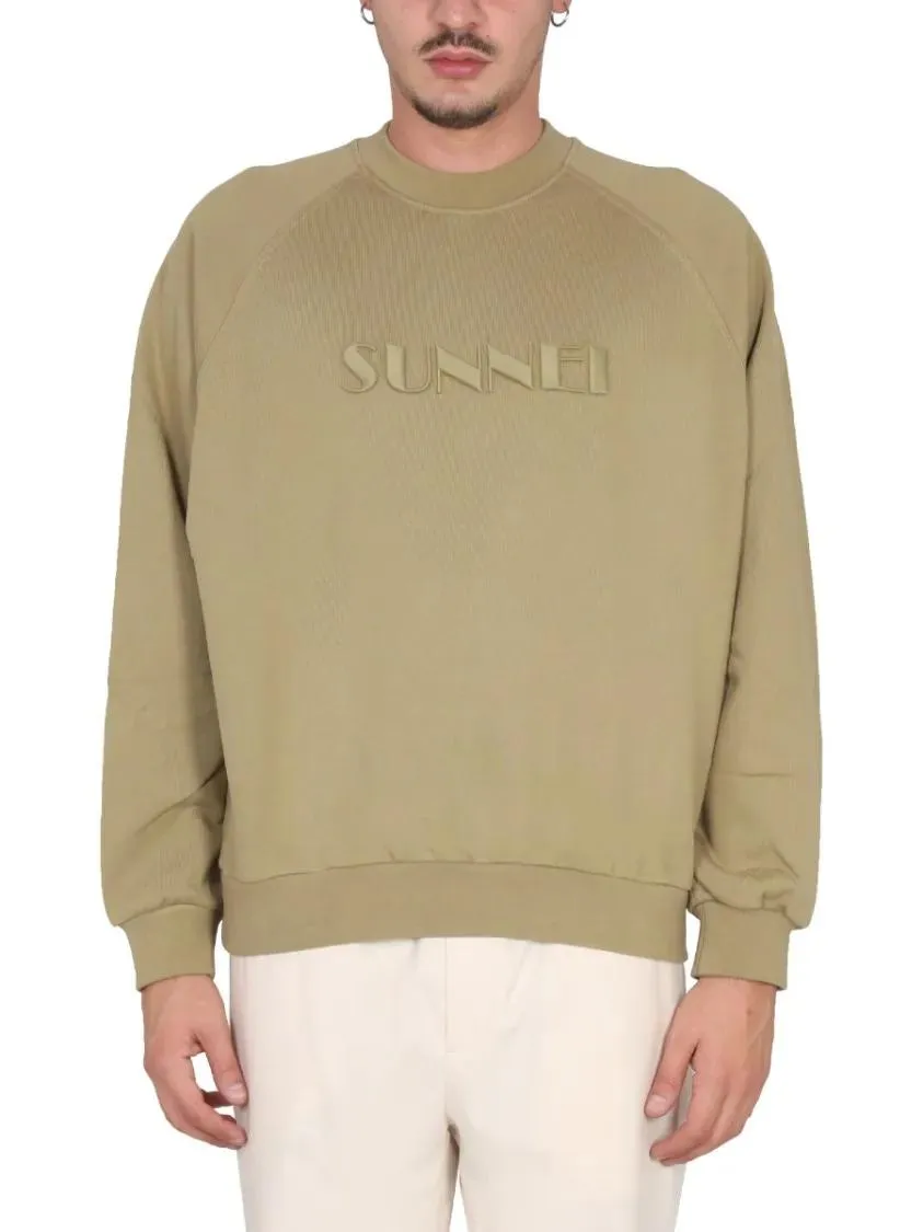 Sunnei - Relaxed Fit Brown Sweatshirt - Größe S - beige Sunnei - Relaxed Fit Brown Sweatshirt - Größe S - beige