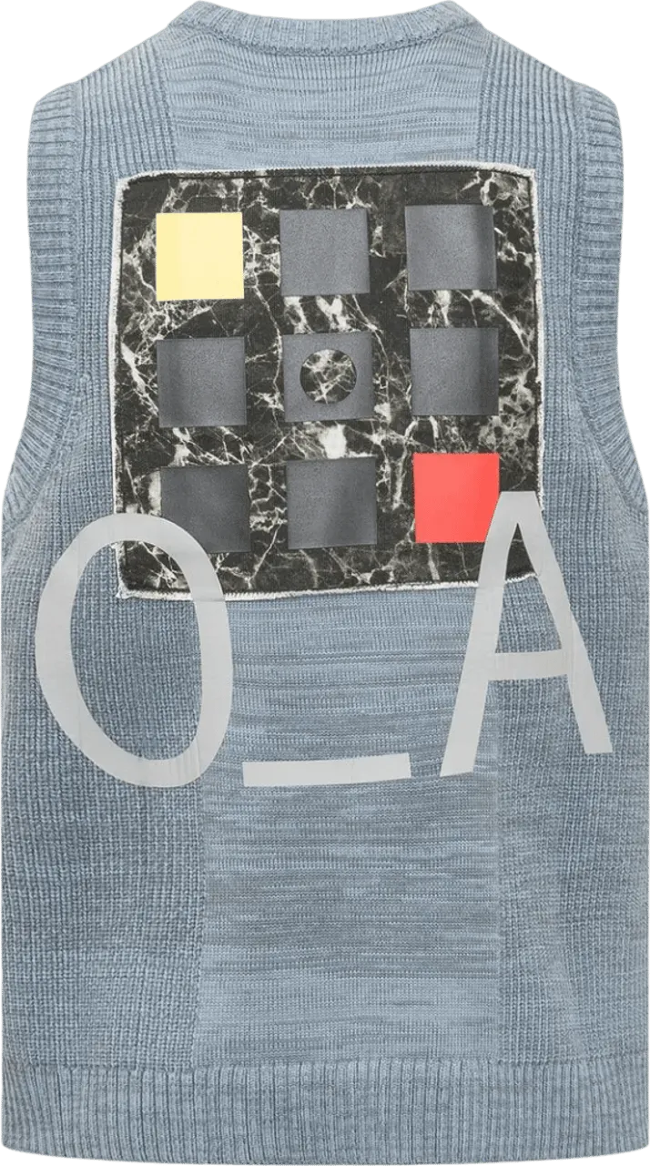 A-Cold-Wall* - Gilet cubista - Größe M - blue – Bild 2