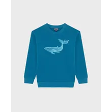 Vilebrequin - Whales Sweatshirt Mit Rundhalsausschnitt Für Kinder - Sweatshirt - Garibou - Blau - Größe 10 Vilebrequin - Whales Sweatshirt Mit Rundhalsausschnitt Für Kinder - Sweatshirt - Garibou - Blau - Größe 10