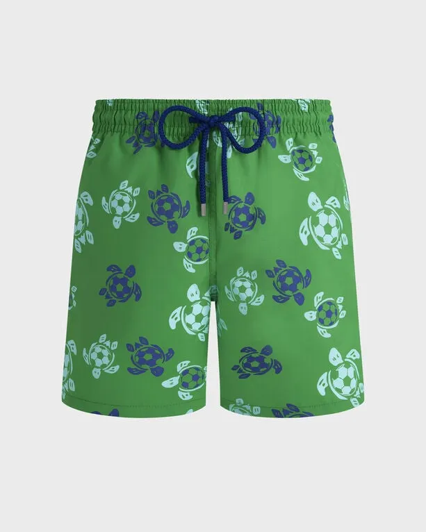 Vilebrequin - Soccer Turtles Badeshorts Für Herren - Bademode - Moorea - Grün - Größe XXXL Vilebrequin - Soccer Turtles Badeshorts Für Herren - Bademode - Moorea - Grün - Größe XXXL