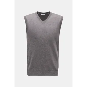 BRAUN Hamburg Essentials - Herren - Cashmere V-Neck Pullunder grau BRAUN Hamburg Essentials - Herren - Cashmere V-Neck Pullunder grau