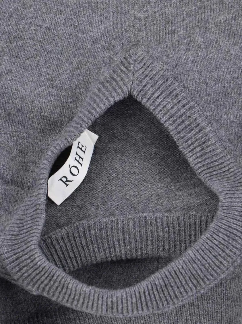Róhe - Asymmetrical Grey Wool And Cashmere Sweater - Größe 38 - grau – Bild 3