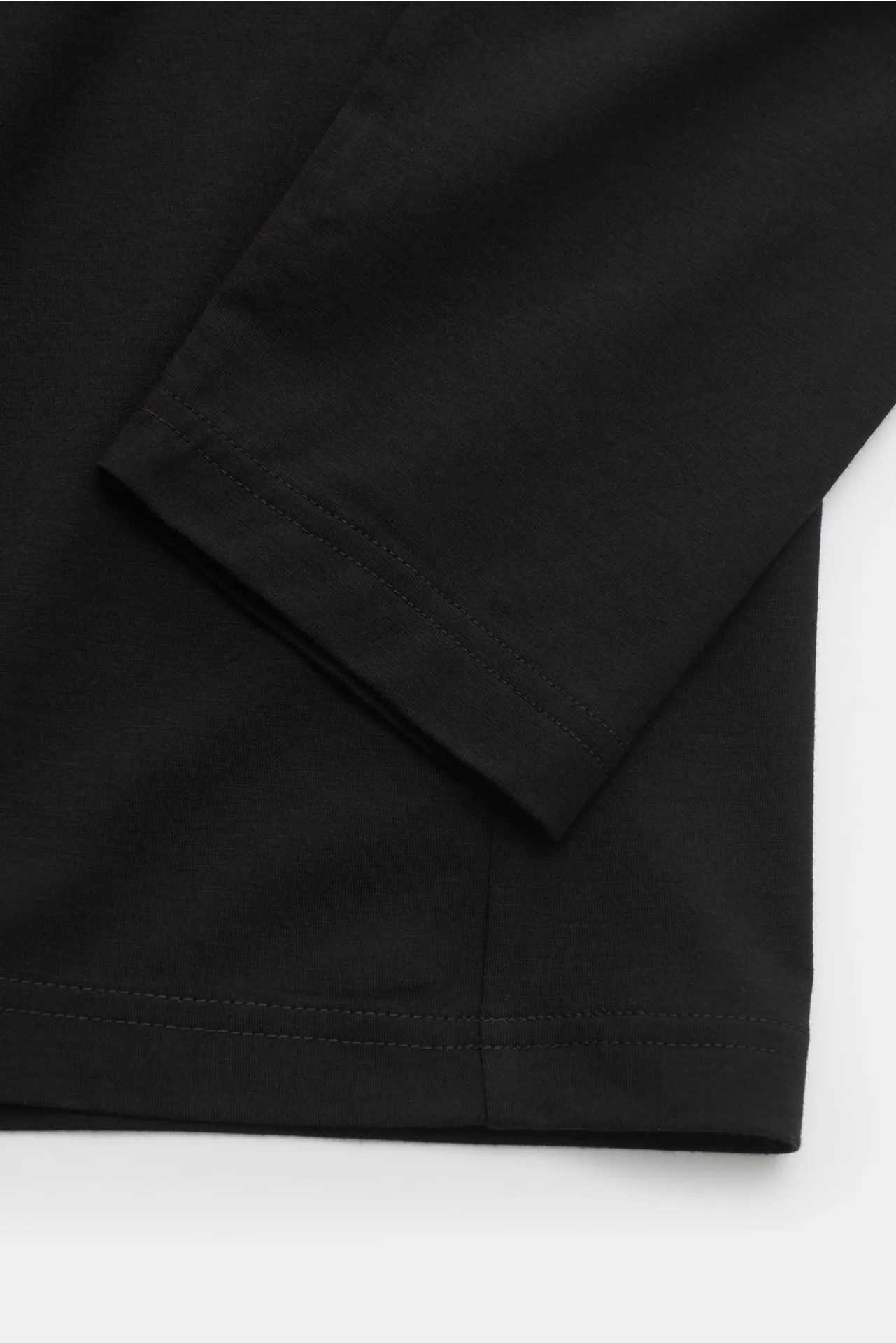 mey story - Herren - Rundhals-Longsleeve schwarz – Bild 3