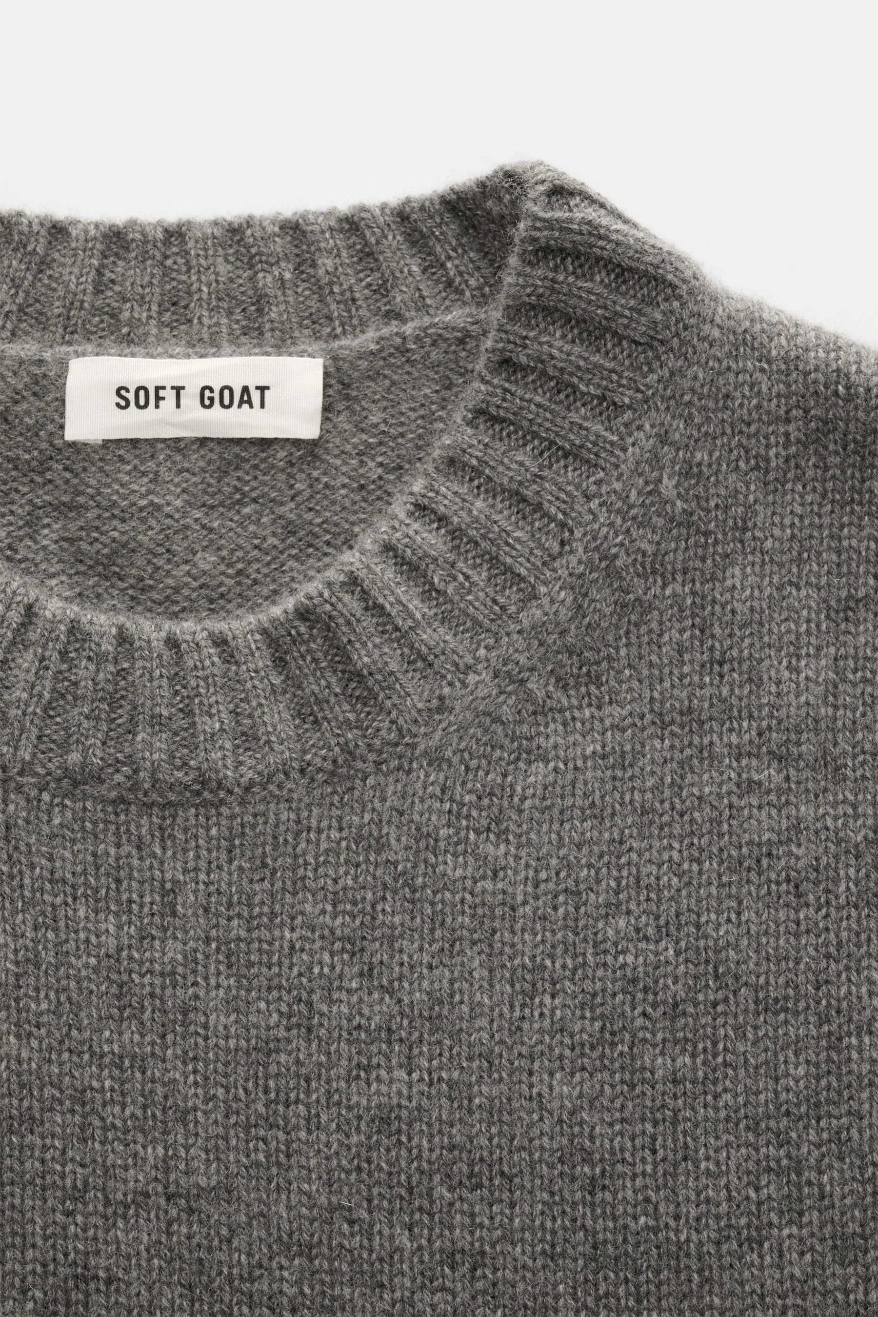 Soft Goat - Herren - Cashmere Rundhalspullover grau – Bild 2