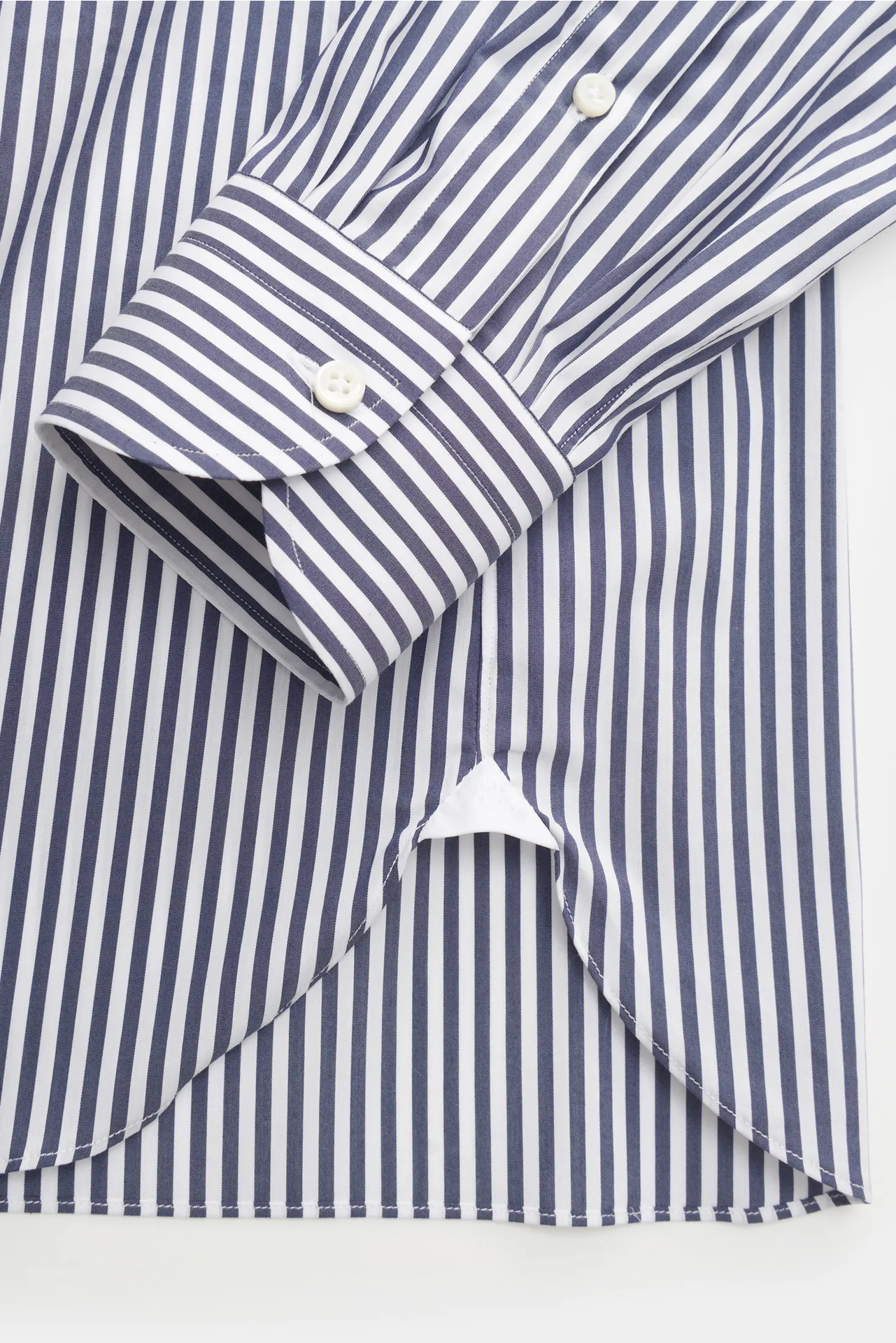 Giampaolo - Herren - Casual-Hemd Haifisch-Kragen navy/weiß gestreift – Bild 3