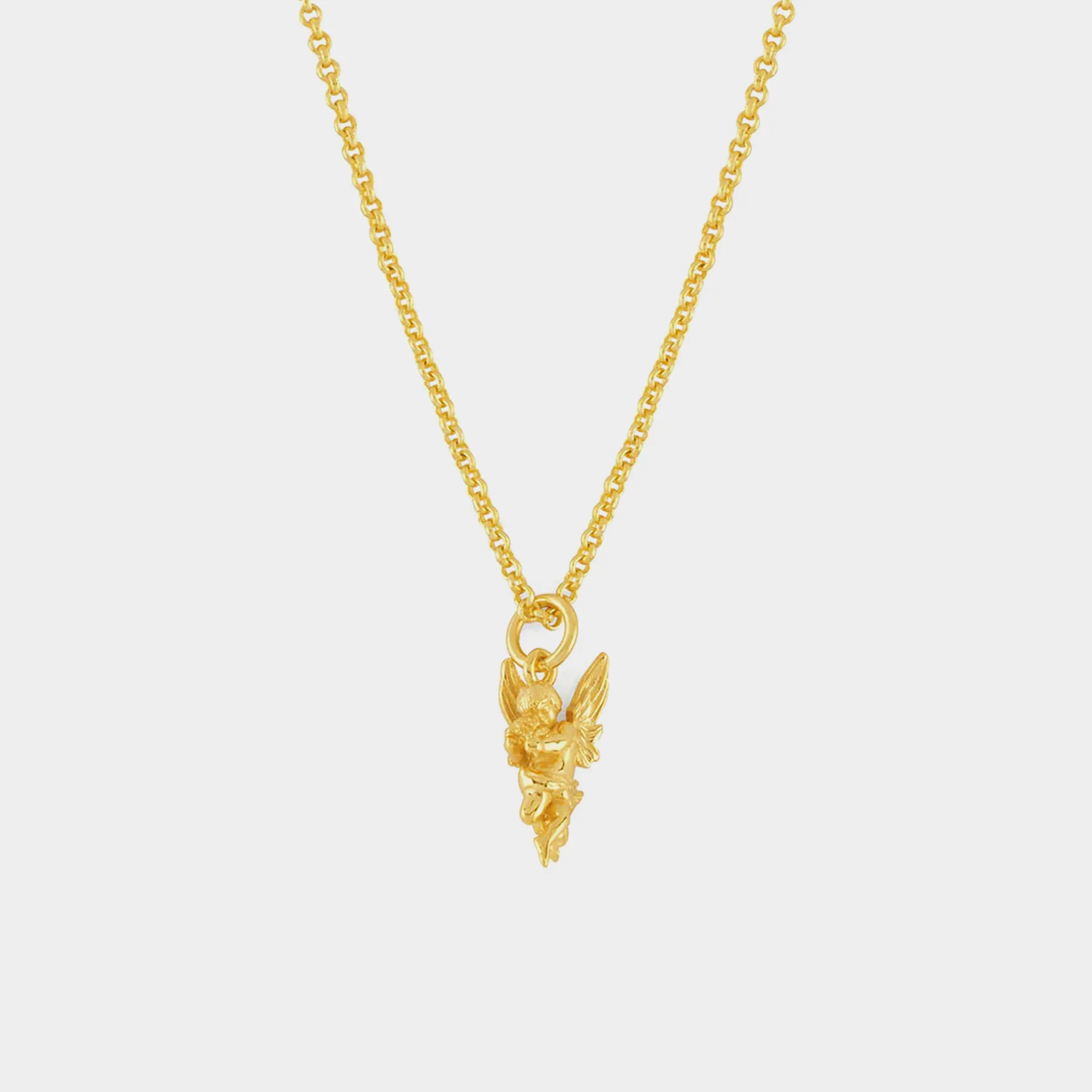 Gold Cherub Necklace Gold Cherub Necklace