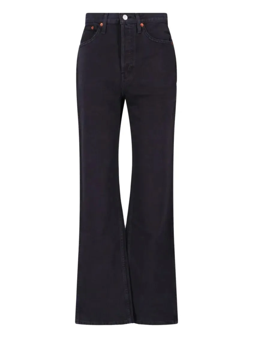 RE/DONE - %2770S%27 Bootcut Jeans – Black - Größe 25 - schwarz RE/DONE - %2770S%27 Bootcut Jeans – Black - Größe 25 - schwarz
