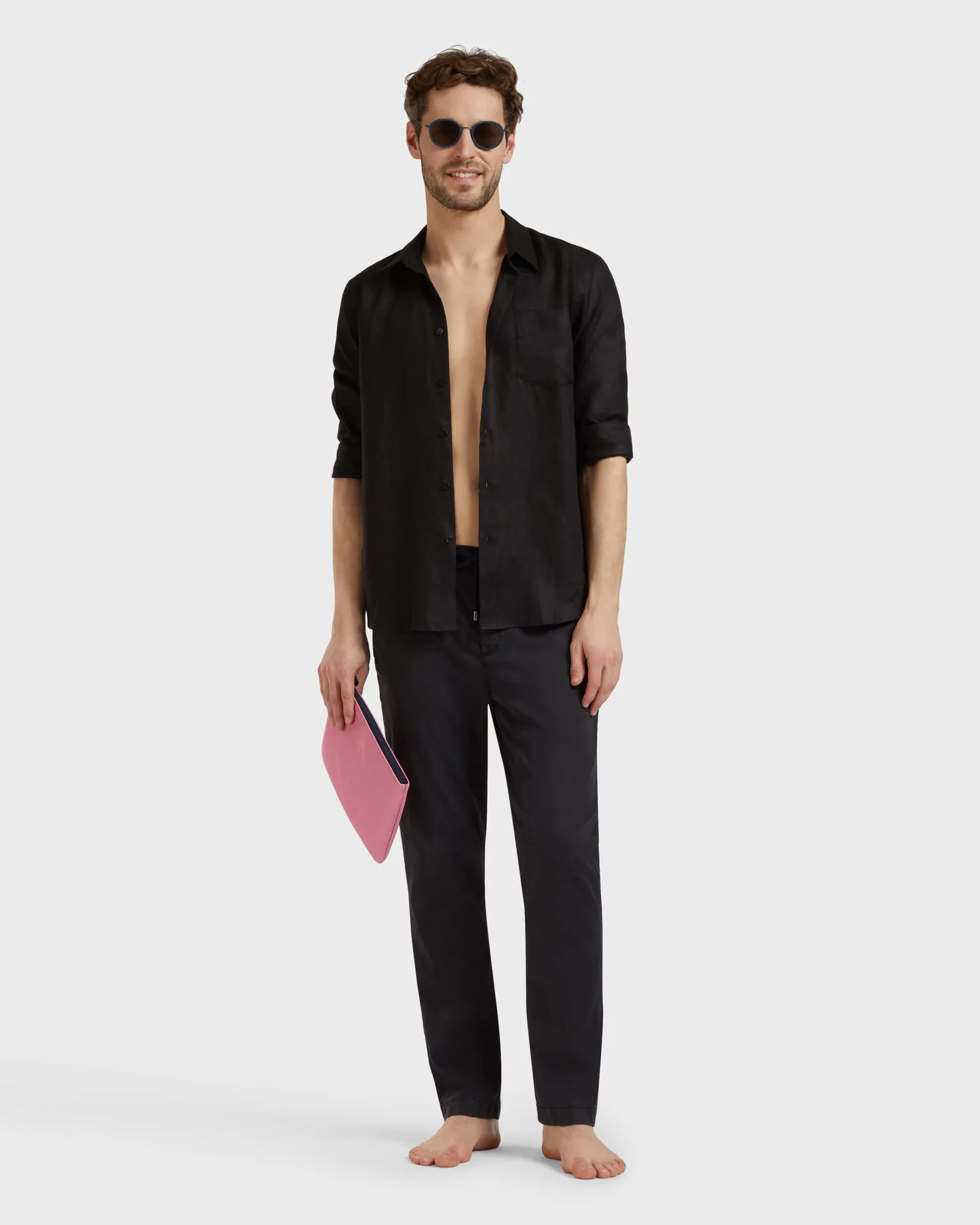 Vilebrequin - Hose Aus Tencel-satin Mit Elastischem Bund Für Herren - Jeanshose - Clemence - Schwarz - Größe 32 – Bild 6