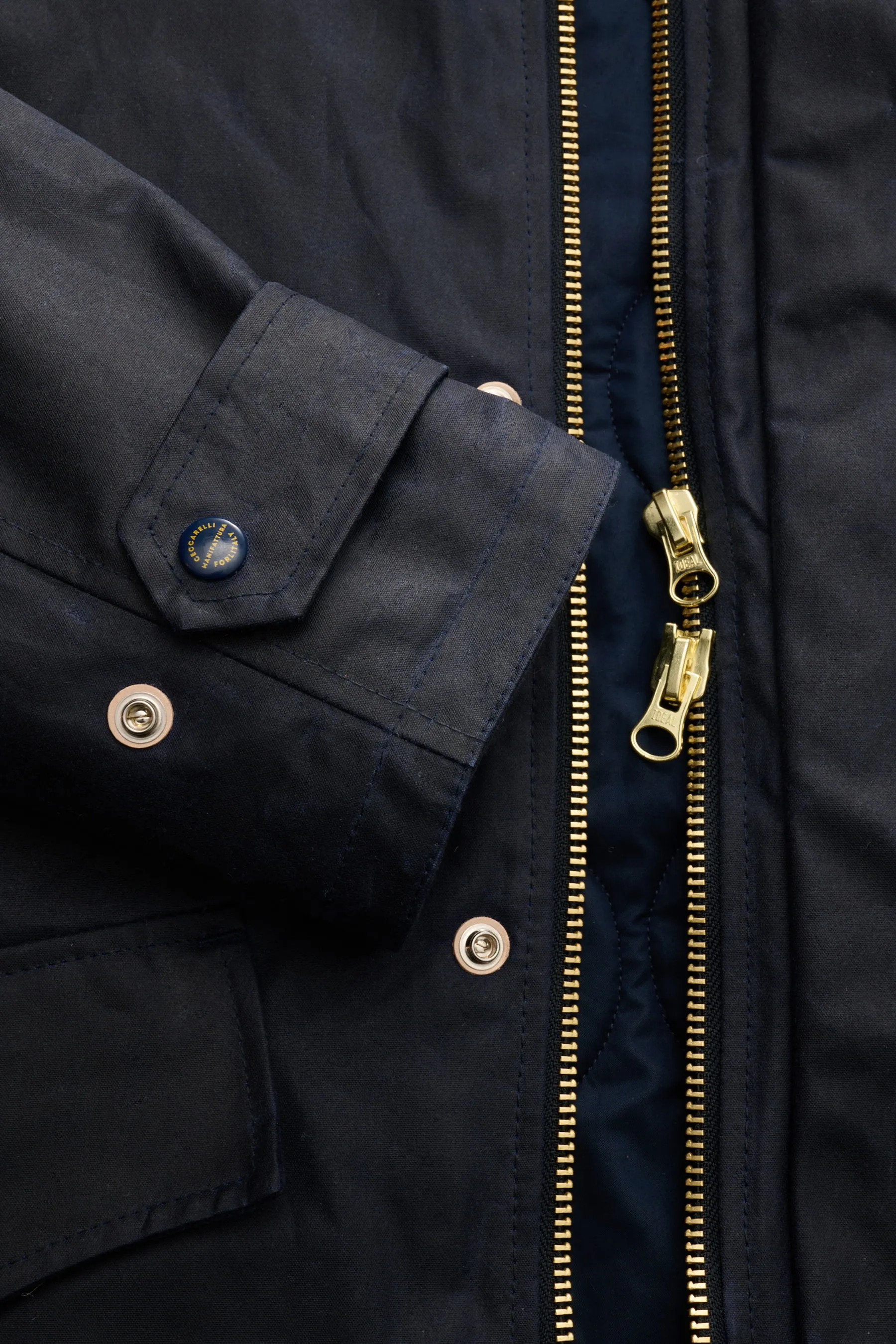 Manifattura Ceccarelli - Herren - Wachsparka 'Mountain' navy – Bild 4