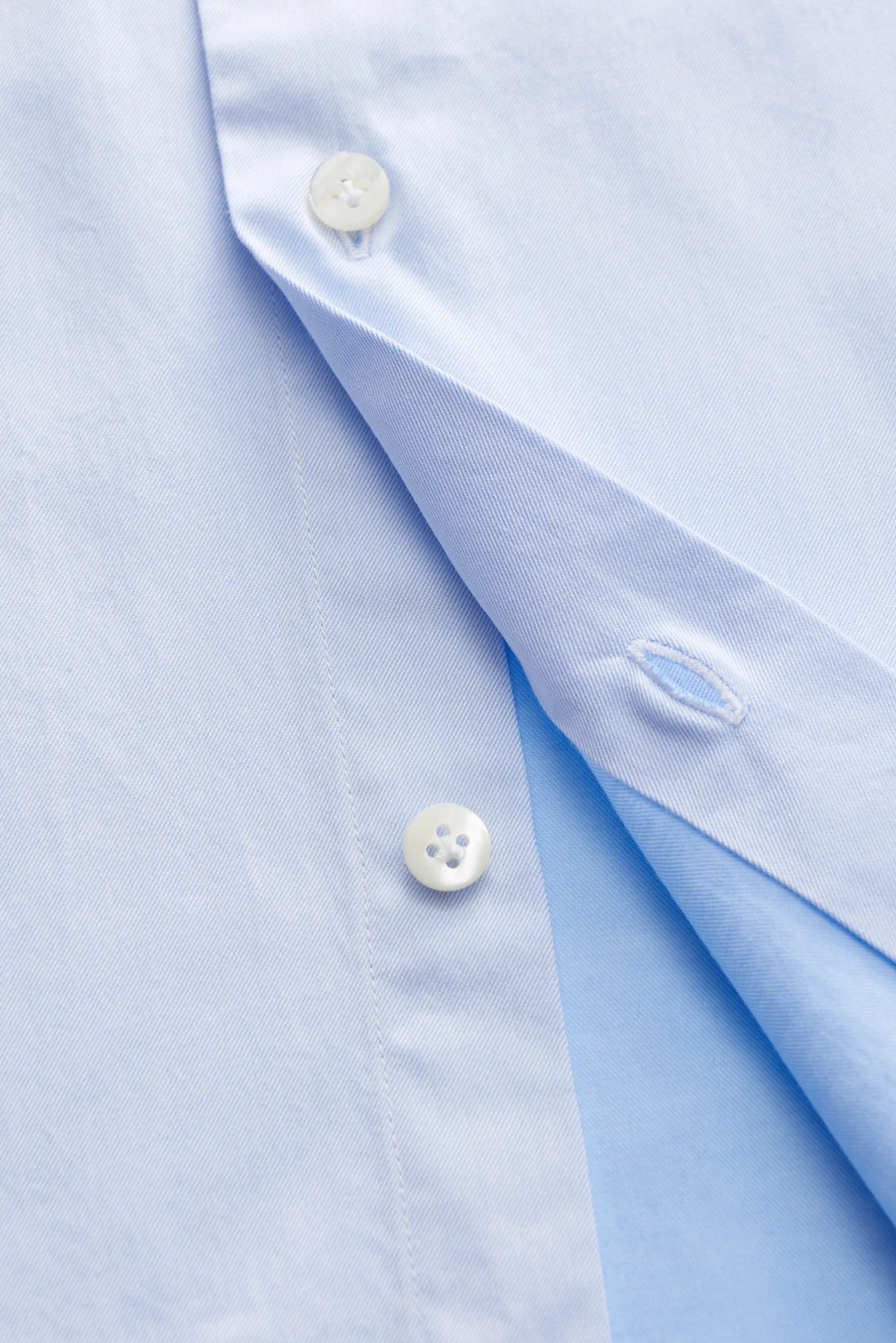 Guglielminotti - Herren - Casual Hemd Haifisch-Kragen hellblau – Bild 4