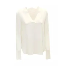 Antonelli - White Silk Aversa T-Shirts - Größe 44 - white Antonelli - White Silk Aversa T-Shirts - Größe 44 - white